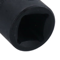 3/8in Drive Shallow Stubby Metric Impacted Impact Socket 6 Sided Single Hex