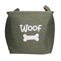 Forest Canvas Pet Dog Toy Storage Basket 33x7cm