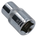 1/2in Drive Shallow Metric MM Socket 12 Sided Bi-Hex with Knurled Ring