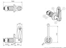 M12 Antiluce Tailgate Drop Catch Trailer Dropside Latch ANTI RATTLE Spring