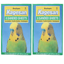 Sanded Sheets Sandpaper Cage Lining Budgies Caged Birds - 4 Sizes Available