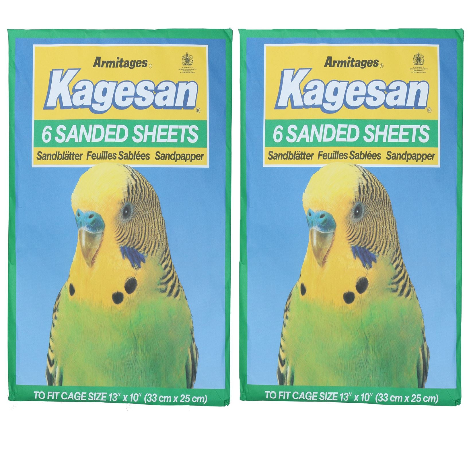 Sanded Sheets Sandpaper Cage Lining Budgies Caged Birds - 4 Sizes Available