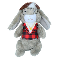 Plush Dandy Dude Rabbit Dog Puppy Play Time Soft Toy With Squeaker