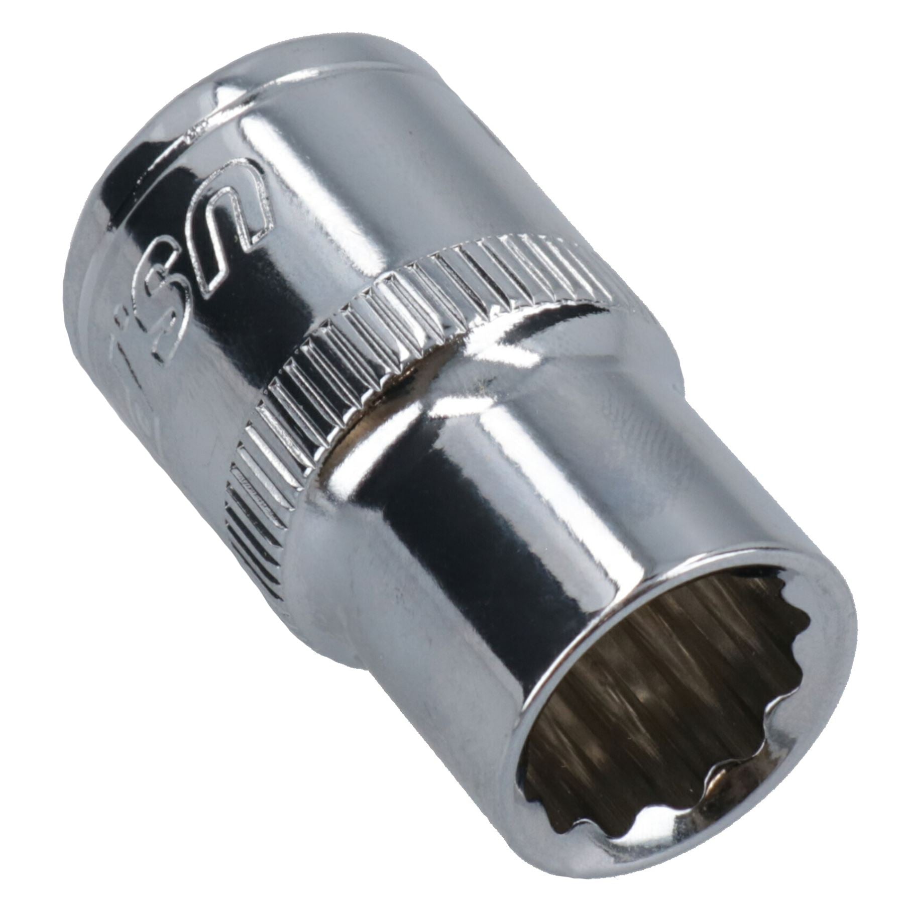 1/2in Drive Shallow Metric MM Socket 12 Sided Bi-Hex with Knurled Ring