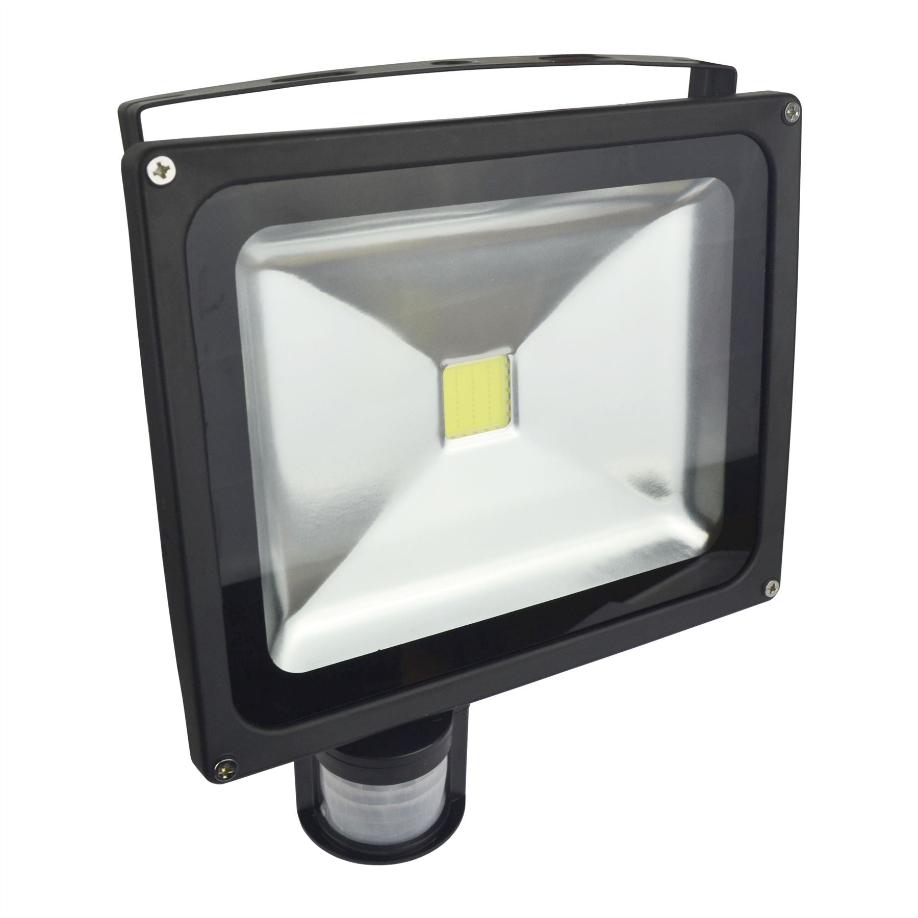 LED 30w Floodlight PIR Security 2100 Lumen 6000k Day White Waterproof E12