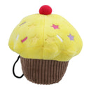 Yellow Vanilla Scented Cupcake Plush Dog Play Toy With Squeak Dog Puppy Gift