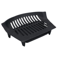 16" Fire Grate Front, Grate, Ashpan & Handle Fireplace Cast Iron Log Coal Saver