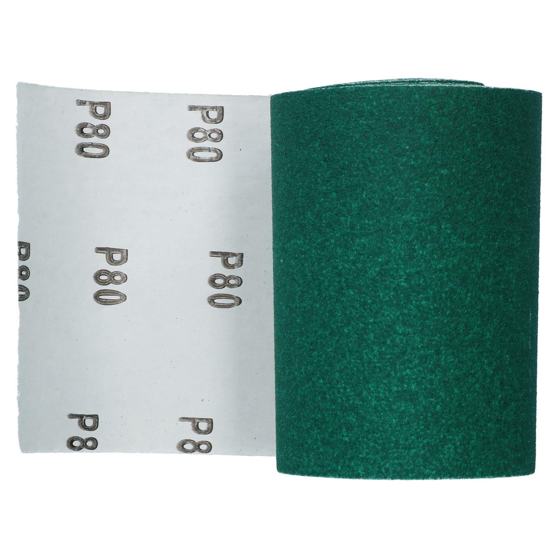 Aluminium Oxide 5m x 115mm Sanding Roll Sheet Paper 80 Grit Medium Sandpaper