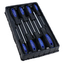 8pc Tamper Torx Star Screwdriver Set With Rubber Cushioned Grip T8 – T40