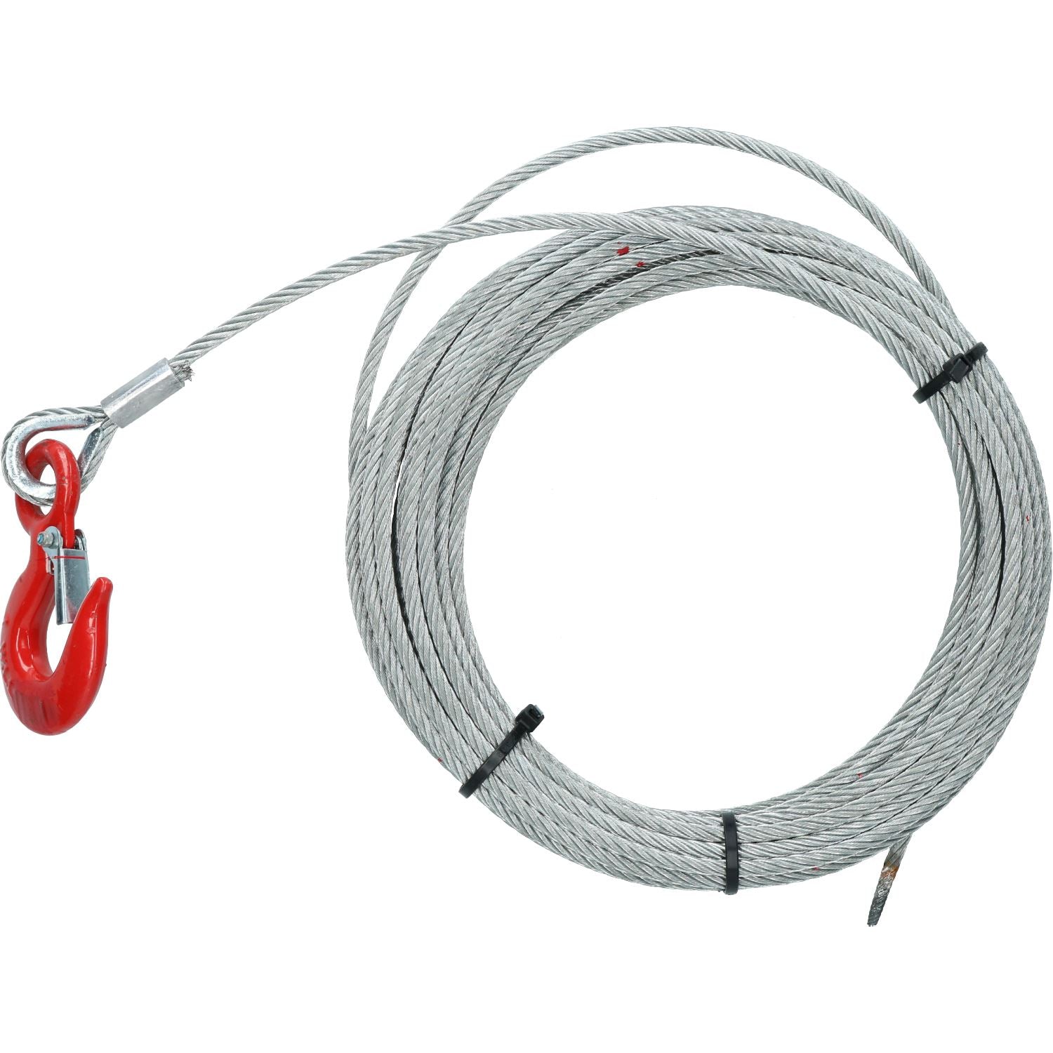 12m Heavy Duty Winch Cable 1000kg Cast Snap Hook Trailer Boat Winch Strap