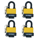 40mm Keyed Alike Padlocks Security Locks Weather Resistant + Waterproof