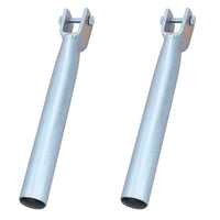 2 Pack 30cm Boat Trailer Female Stem for Boat Roller Brackets 34mm Support Post