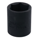 3/8in Drive Shallow Stubby Metric Impacted Impact Socket 6 Sided Single Hex