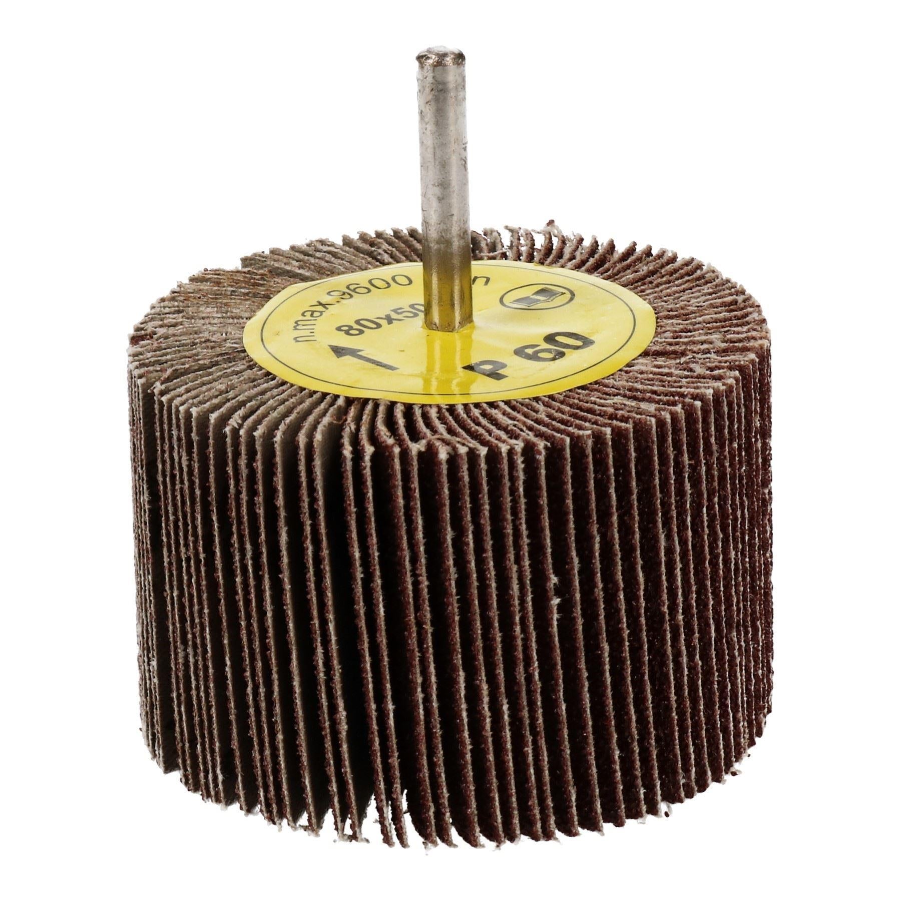 80mm x 50mm Flap Wheel Disc Abrasive Sanding Pad for Drills