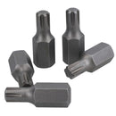 5 Pack M5 - M13 Male 30mm Ribe Bits With 10mm Hex End S2 Steel