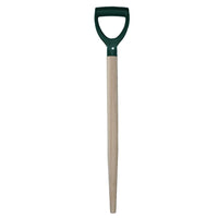 Handle Poly Top Wood Wooden Shaft D Handle Garden Shovel Fork Spade 75cm