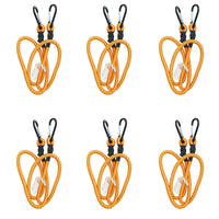 48” Bungee Rope with Carabiner Clips Cords Elastic Tie Down Fasteners