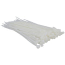 White Nylon Cable Ties Zip Lock Ties 100 Pack Strong Plastic Heavy Duty