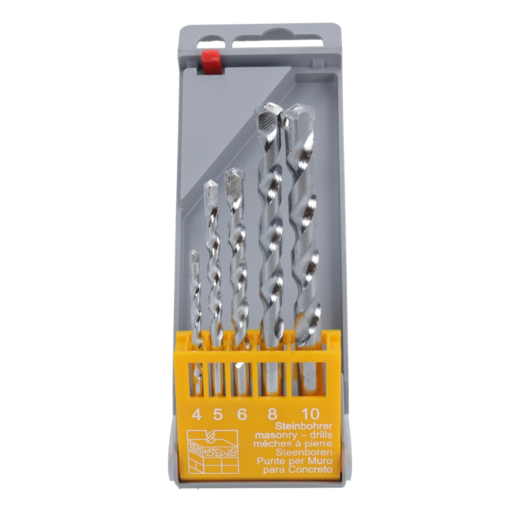 5pc Masonry Drill Bits for Concrete Brick Masonry Hammer Drill Bits 4 – 10mm