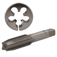 1/4" -5/8" UNC Tap & Die Tungsten Steel Taper and 38mm Split Die