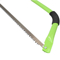 24" Heavy Duty Bow Saw Wood Trees Blade Branches with Finger Guard + Blades