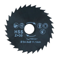 3pc Mini Saw Blade Set HSS TCT + Diamond Blades 6mm Mandrel Wood Steel