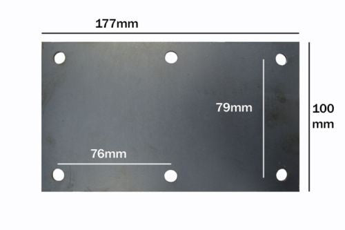 350KG & 500KG Mounting Plate (Pair) Suspension Welding On Plate 6 Hole