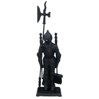 Knight Soldier Log Burner Fireside Fireplace Companion Set 72 x 21 x 12.5 cm