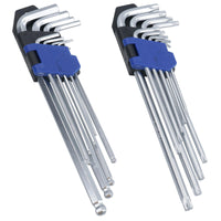 Allen Hex Torx Star Tamperproof Key Set Extra Long T10 – T50 1.5mm – 10mm