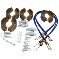 Brake Shoe & Cable Full Kit for Indespension Goods Trailer GL35106 S & GL35126 S