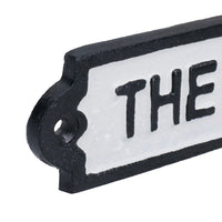 The Gin Bar Cast Iron Sign Plaque Wall Door Fence Gate Post House Cocktail Pub