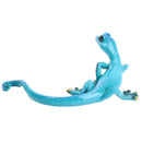 Blue Speckled Gecko Lizard Resin Wall Shed Sculpture Decor Statue Medium