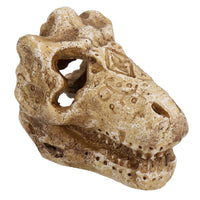 Small Aquatic Aquarium T-Rex Skull Head Fish Tank Ornament 6x6x8cm