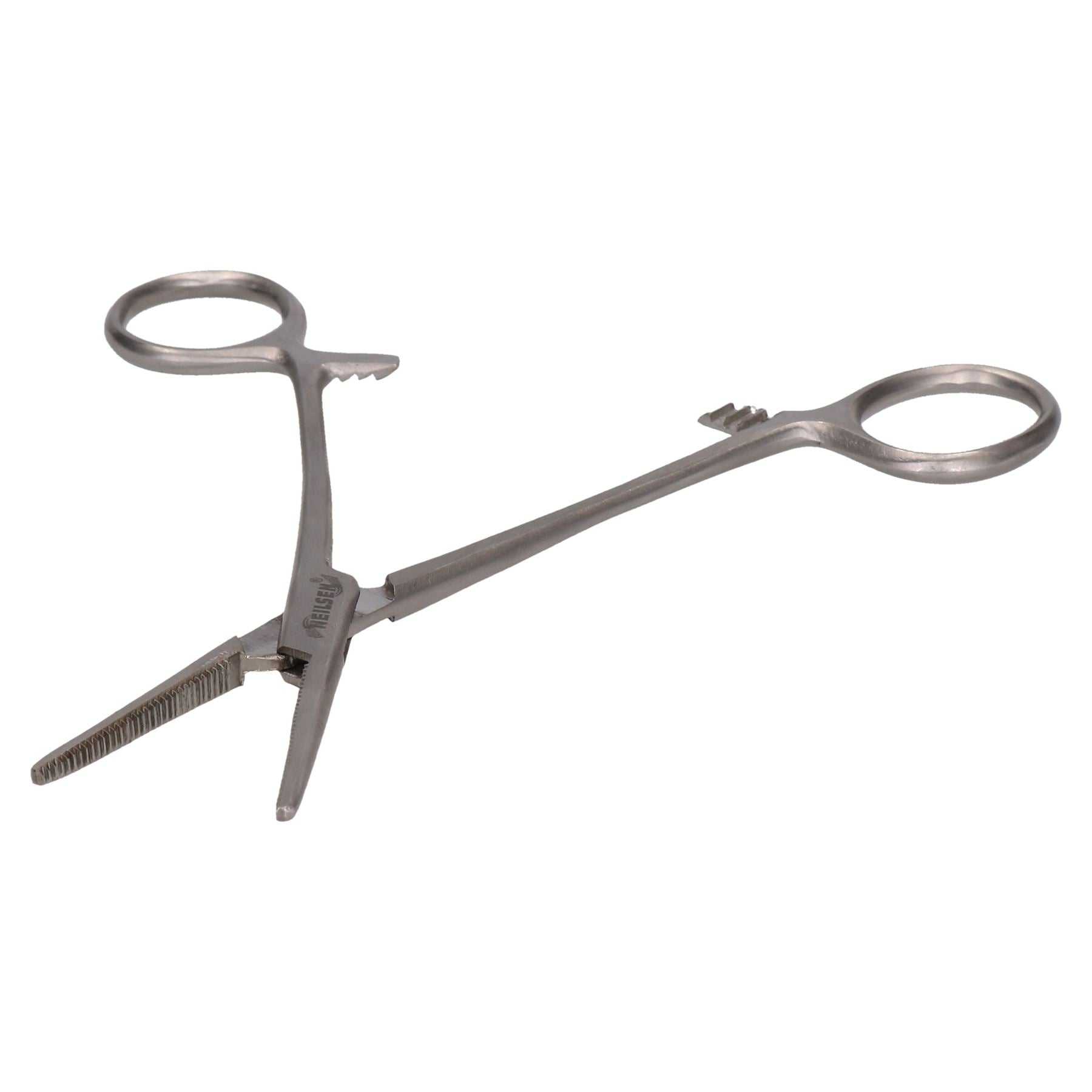 6" Straight + Curved Hemostat Forceps Stainless Steel Lockable Locking 2pc Set