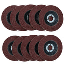 Flap Discs 80 Grit Angle Grinder 4.5" (115mm) Flat Sanding