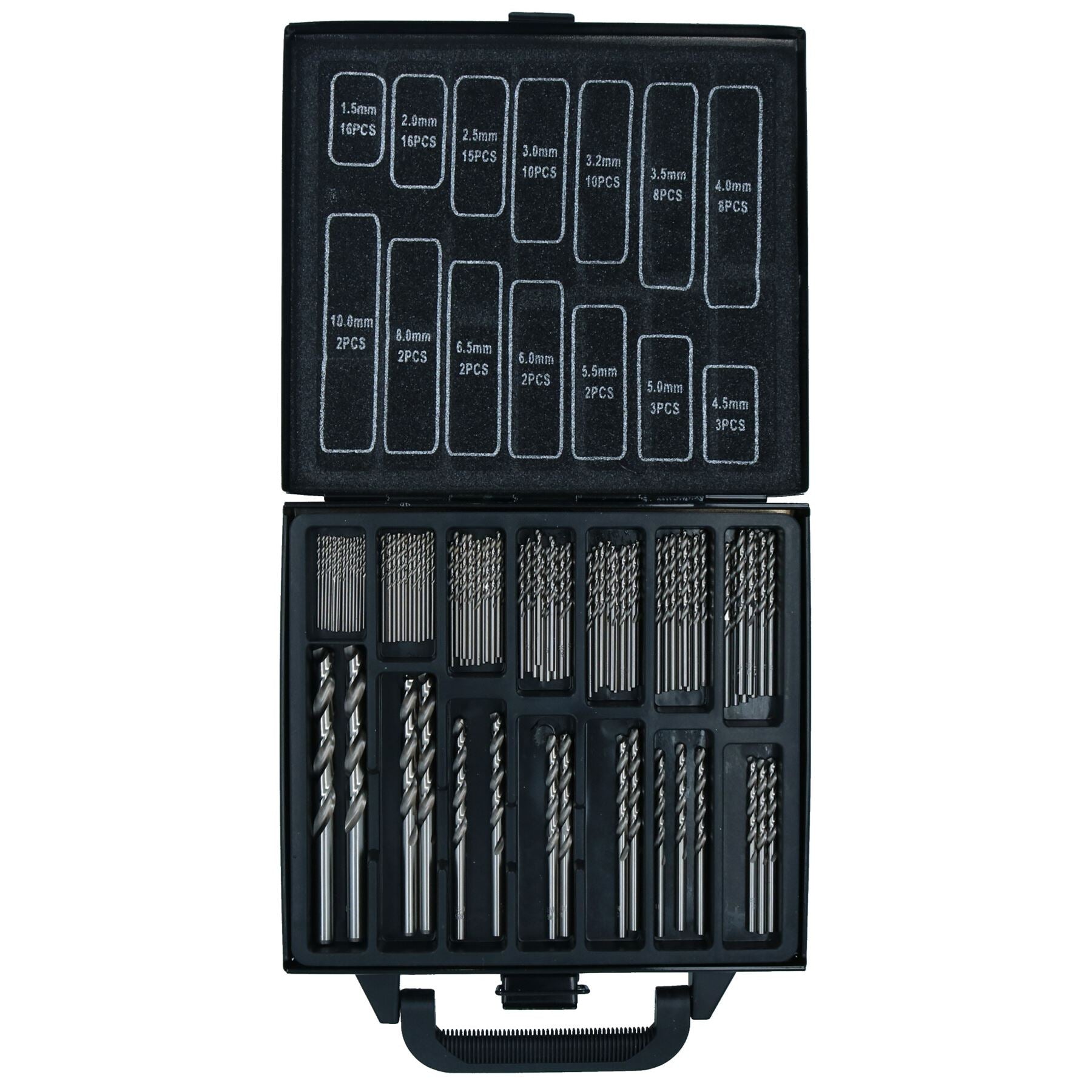 99pc HSS-G Metric Drill Bit Set Split Point Drills Metal Plastic Copper 1.5mm – 10mm