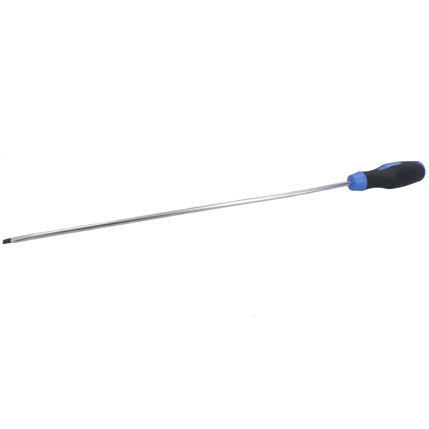 Flat Head Extra Long Screwdriver Total Length 400mm with Rubber Handle TE692