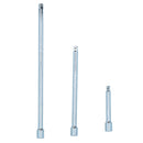 1/4" Drive Extension Bar Set 3" (75mm), 6" (150mm) & 9" (225mm) 3pc TE046