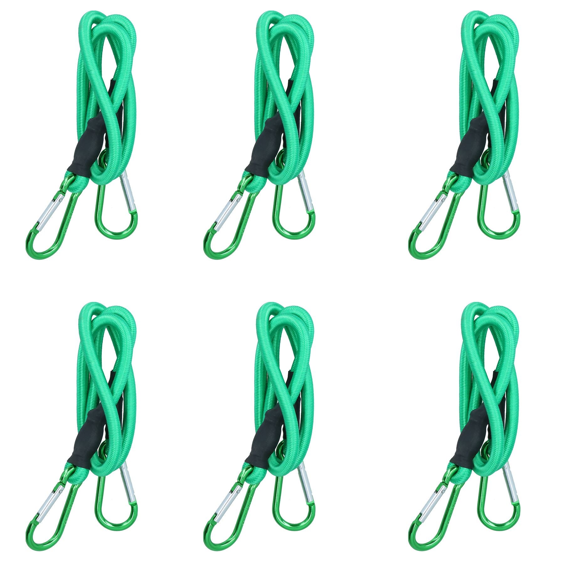 36” Bungee Rope with Carabiner Clips Cords Elastic Tie Down Fasteners