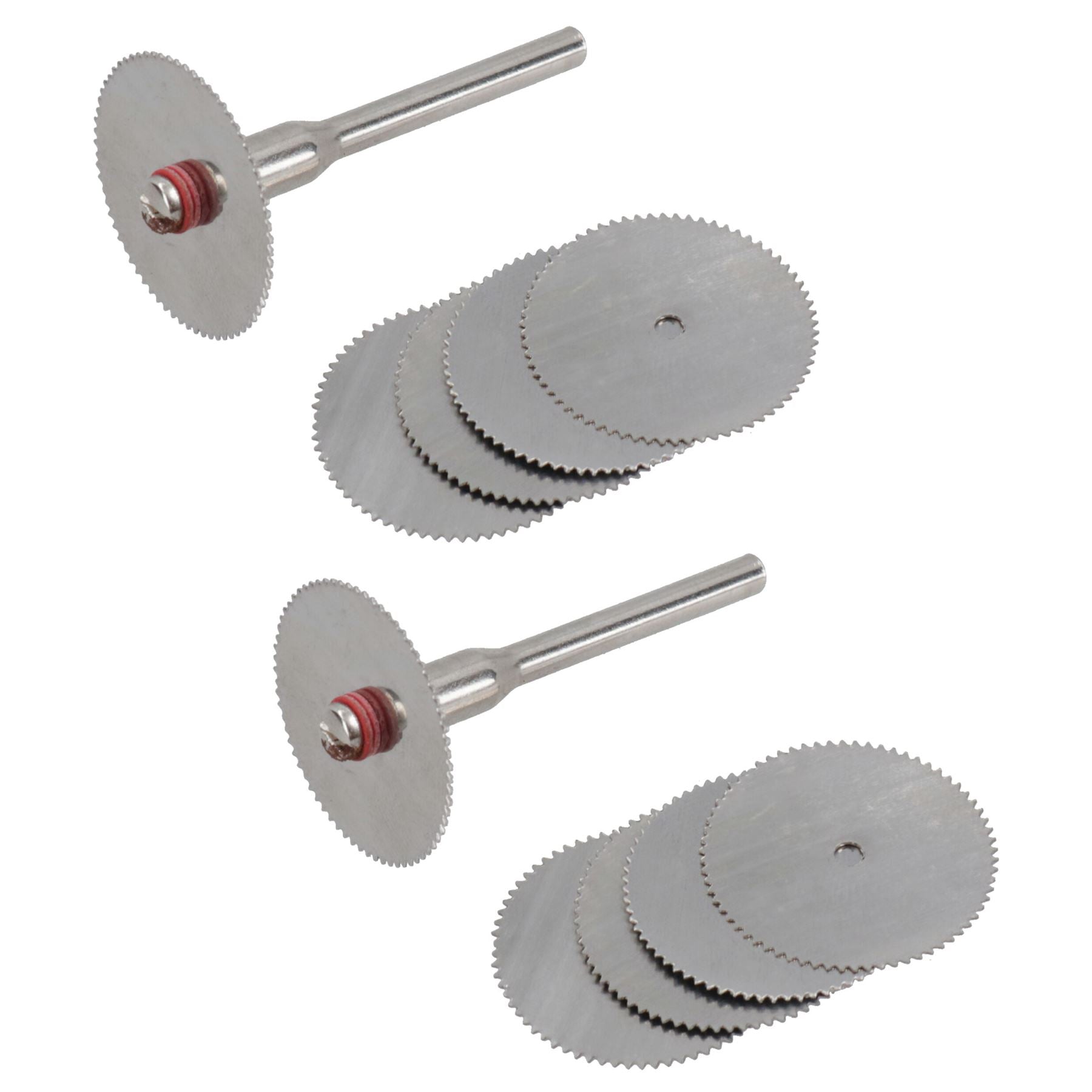 Rotary Tool HSS Saw Blade Cutting Circular Discs Set 22mm with 3.17mm Mandrel