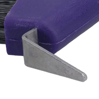 Durable Purple Horse Hoof Pick & Brush with Wave Grip Handle Stable Accessory