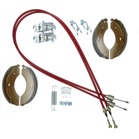 Brake Shoe & Cable Full Kit for Indespension Roller Coaster 8.5 9 & 10 Trailer