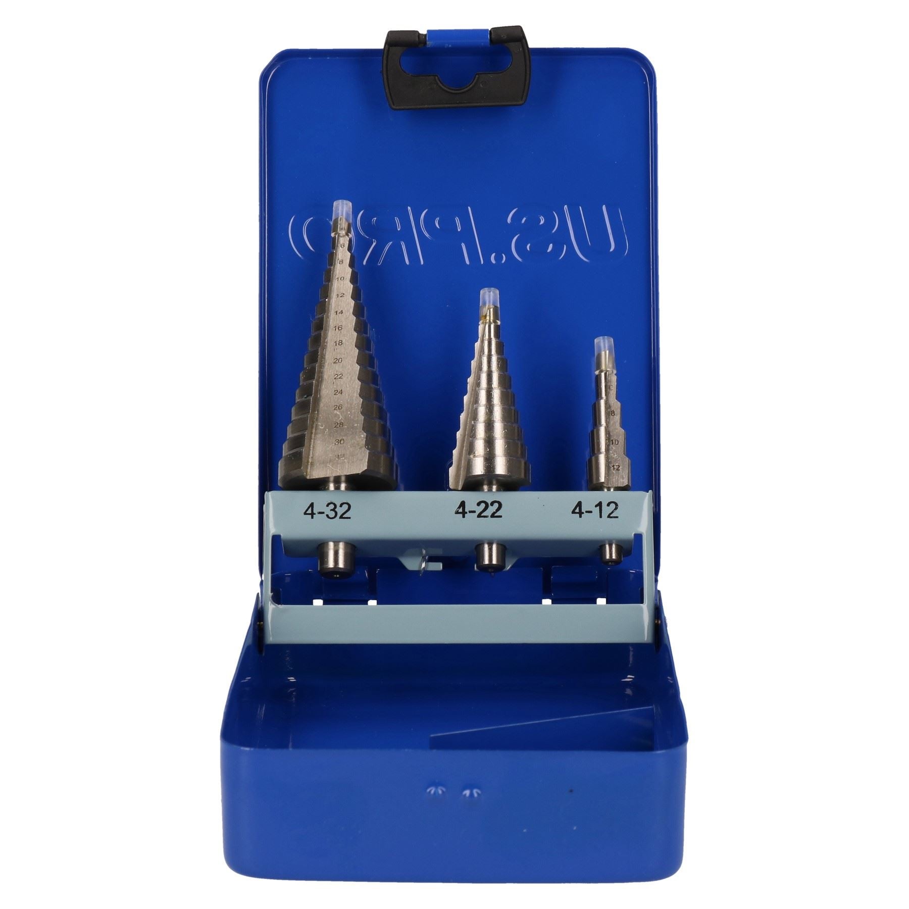 Step drill / cone cutter / drill bits 3pc set / kit 4mm - 32mm AT321