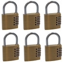 50mm Brass Combination Padlock Lock Security Shed Garage Door Luggage