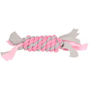 2 Pink Small Dog Puppy Fleecy Rope Play Toy Bundle Great For Teeth & Gums