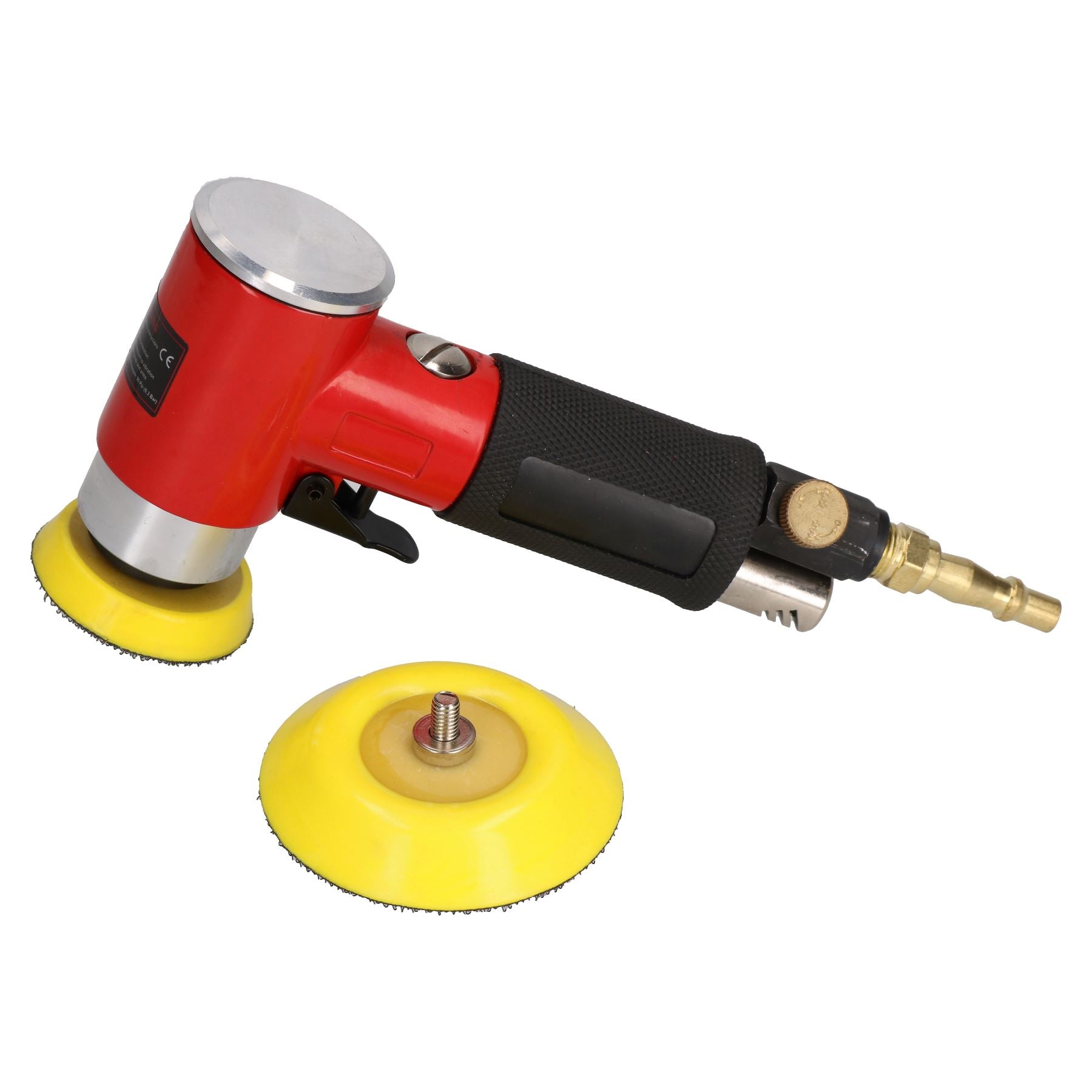 2" and 3" Mini Air Angle Grinder Polisher With Backing Pad + 200 Mixed Grit Discs