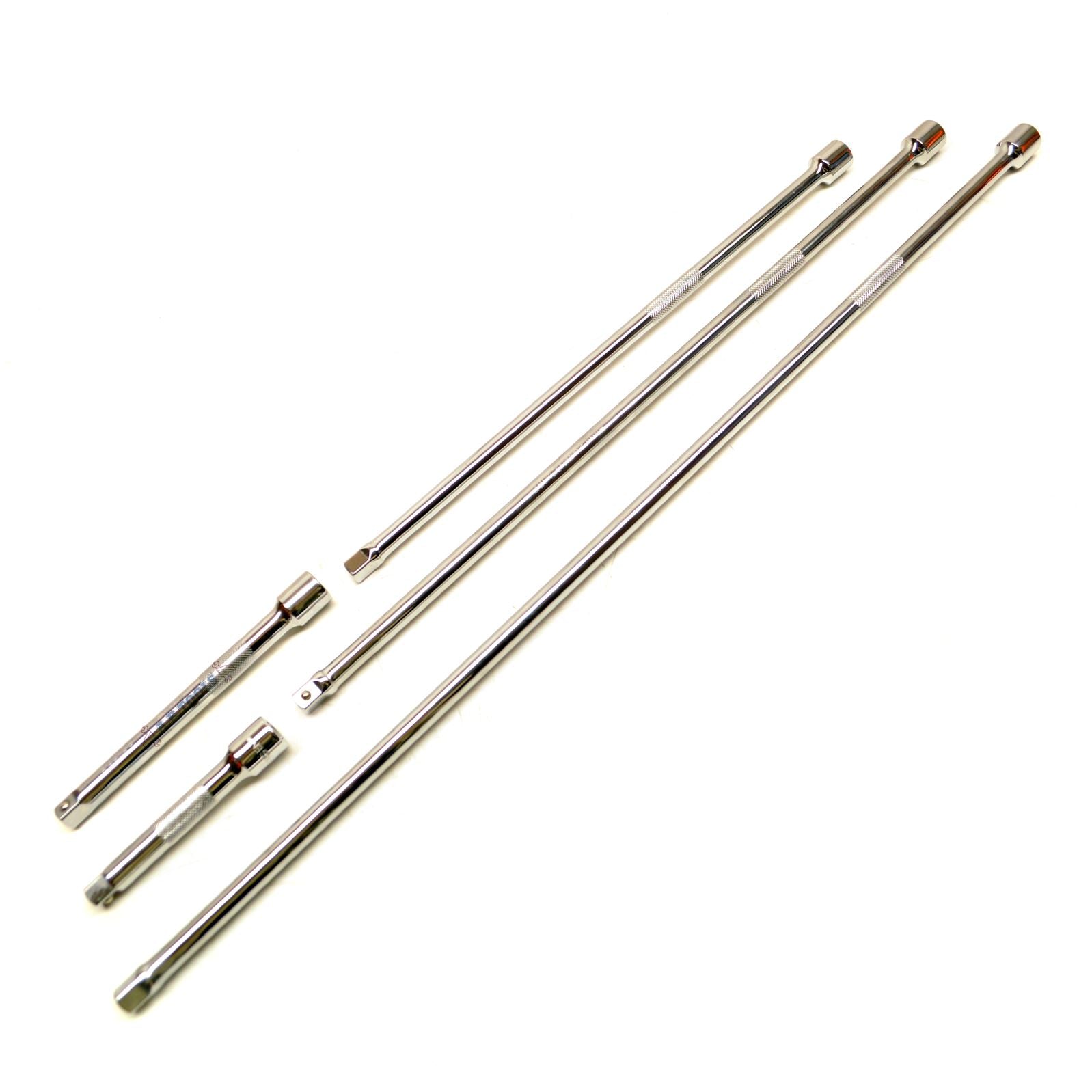 3/8" Drive Extra Long Socket Extensdion Bar Set 100mm - 600mm 5pc Set