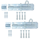 6” (150mm) Galvanised Brenton Slip Bolt Padbolt Slide Latch Lock Sheds Gates