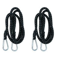 60” Bungee Strap with Metal Carabiners Hook Tie Down Fastener Holder