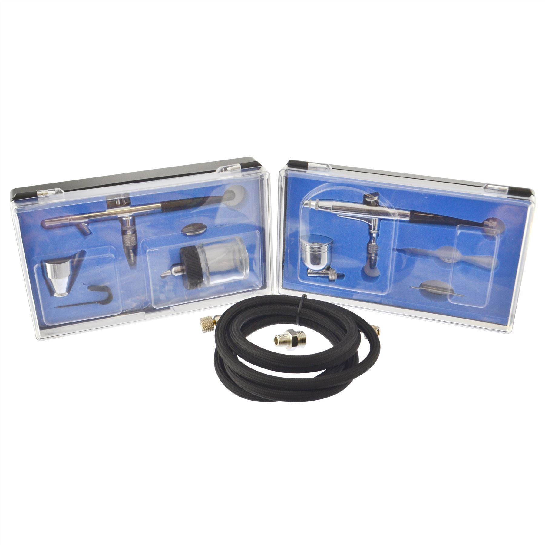 Dual Action Airbrush Air Brush Spray Gun Complete Kit 0.3mm Nozzle Hobby Paint